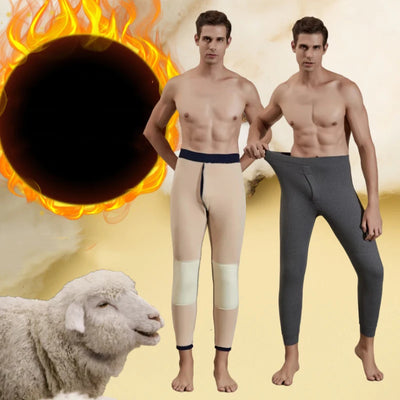 Winter Men Thermal Underwear Bottoms Plus Size Male | SAMAG