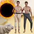 Winter Men Thermal Underwear Bottoms Plus Size Male Leggings Thermos Pants Warm Wool Thick Long Johns Men's Elastic Tights Pants