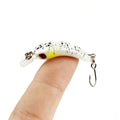 Mini Minnow Wobblers Triangle Hooks Fish Popper Bass | SAMAG