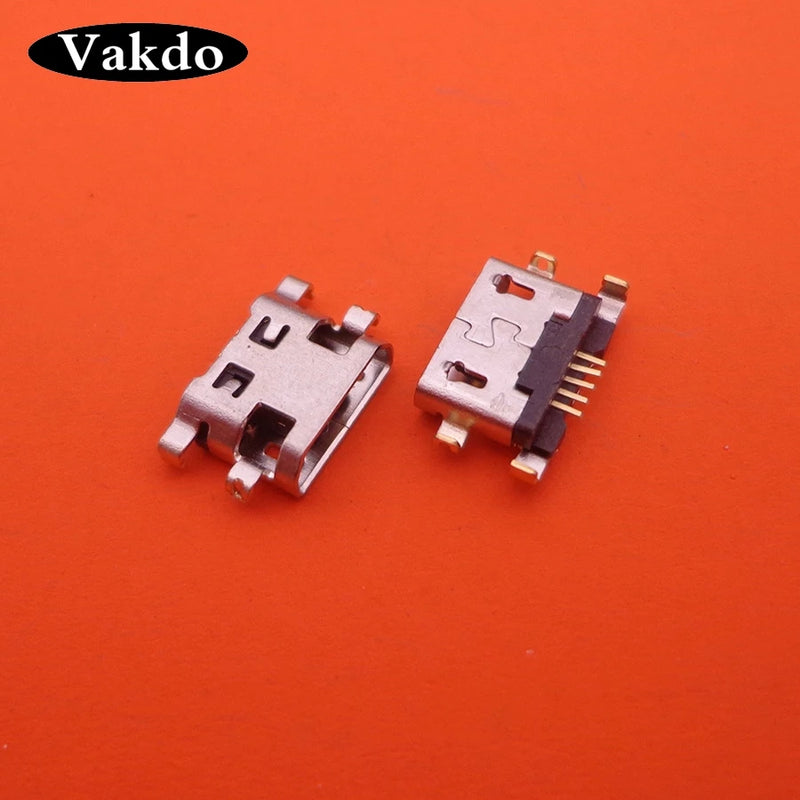 50-100pcs Micro Mini USB Charging Jack Socket Data Port for Lenovo A708t S890 Alcatel 7040N HuaWei G7 G7-TL00 Charger Connector