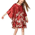Summer New Chinese Style Satin Robe Dress Women's Sexy | SAMAG