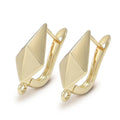1 Pair Gold Plated  Earring Hooks Components Accessories Supplies For Woman DIY  Handmade Making Findings Jewelry  Wholesale