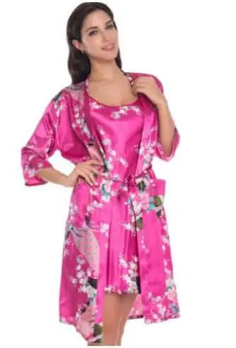 1 Set Women Sleepwear Rayon Sexy Intimates Lingerie Dress | SAMAG