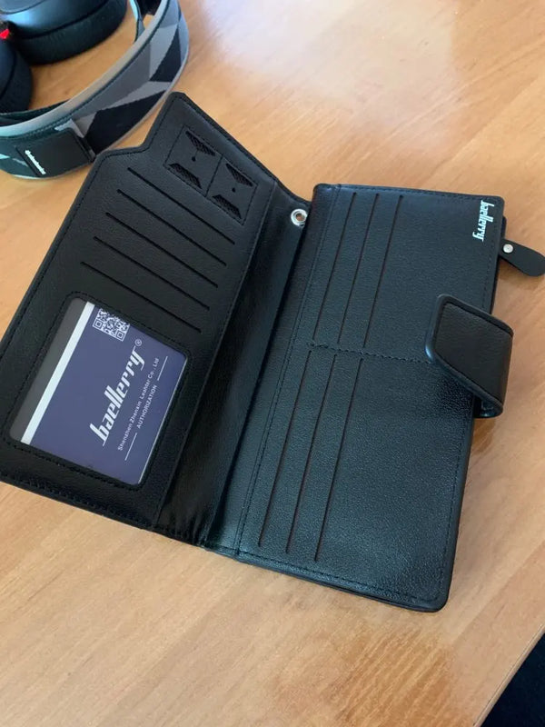 New Card Holder Men Wallets Business Long Design Quality Fashion Casual Men Purse Zipper Multi-function Wallets
