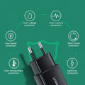 Ugreen 5V 2.1A USB Charger for iPhone 16 15 14 iPad Fast Wall Charger EU Adapter for Samsung S9 Xiaomi Mi 8 Mobile Phone Charger