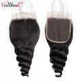 Vallbest Loose Wave Bundles With Closure Human Hair 3 Bundles With Lace Closure Brazilian Hair Weave Bundles Remy Hair Extension