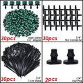 KESLA Garden Drip Irrigation Kit for 4/7mm 1/4'' Hose Automatic Watering Sprinkler Dripper Tee Connector Misting Cooling System