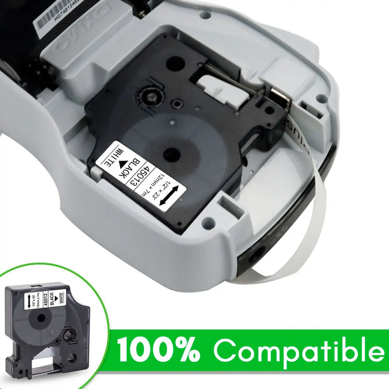 6/9/12/19/24mm 45013 Tape Compatible for Dymo D1 45013 - Visuel 4 | SAMAG