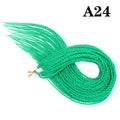 AZIR Senegalese Twist Hair Crochet Braids 24 inch 30 Roots/pack Synthetic Crochet Hair Senegalese Braids Twist Hair for Braids