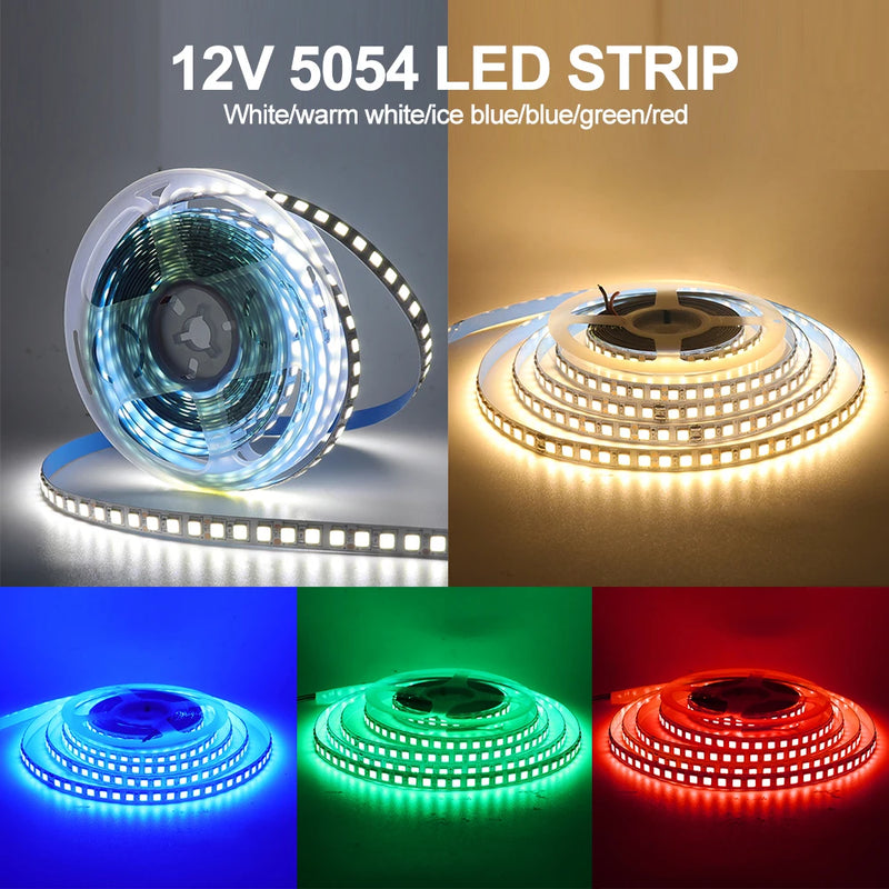 LED Strip Light 12V 24V 2835 5050 5054 5M RGB White Pink Red Blue Flexible LED Tape Ribblon 120LED 60LED 480LED Waterproof Decor