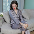 100% Mulberry Silk Pajamas Women Summer Winter Spring | SAMAG