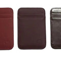 Fashion 100% Genuine Leather Thin Bank Credit Card Case Mini Card Wallet Men Bus Card Holder Cash Change Pack Business ID Pocket