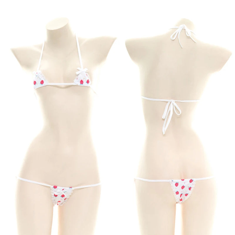 AniLV Sweetheart Strawberry Series Swimsuit Beach Bikini Costume Anime Cute Girl Pajamas Lingerie Uniform Set Cosplay