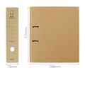Deli Large Ring Binder A4 File Folder Kraft Paper Archivador Anillas A4 Folder For Documents Organizer Big Ring Binder Folder A4