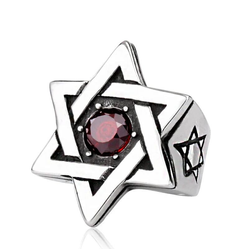 BEIER Stainless steel Cool Unique Black Stone Ring Titanium Steel Retro Old Totem Jewelry For Man Factory Price Sale BR8-334