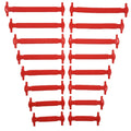 16pcs/lot Silicone Shoelaces No Tie Shoelaces 12 Colors Elastic Lace Shoelace Creative Lazy Silicone Laces Rubber Lace