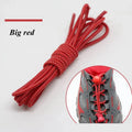 1 Pair 22 Colors Elastic Hiking Shoelaces Round Locking No Tie Shoe Laces Kids Adult Quick Lazy Laces Rubber Sneakers Shoelace