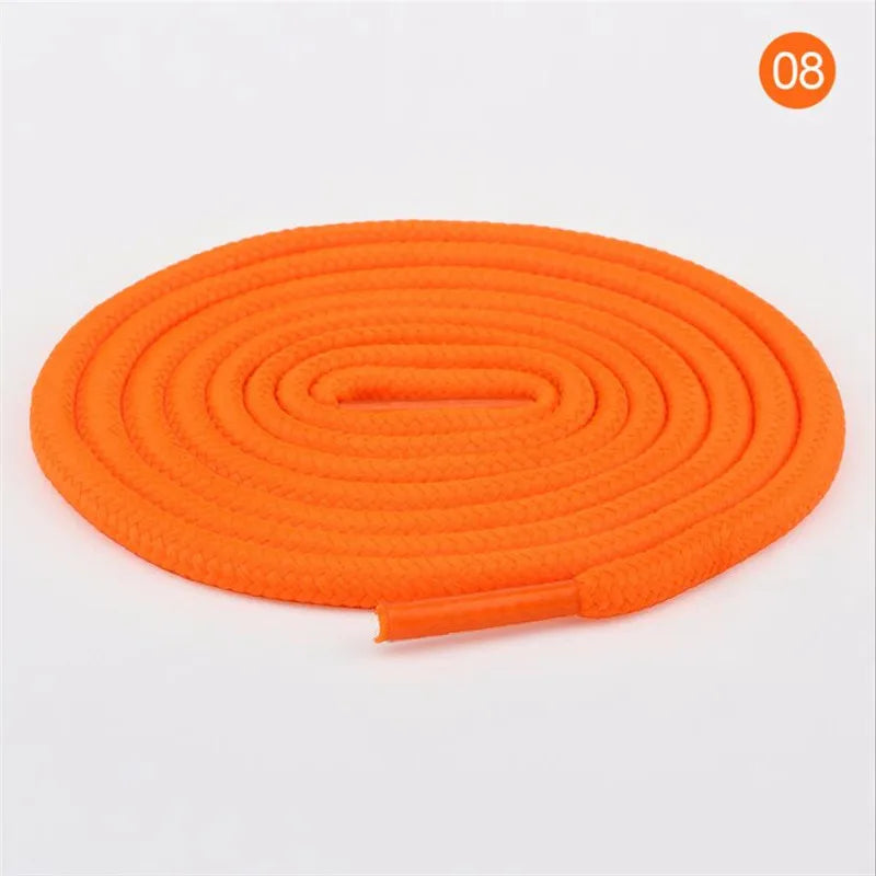 1 Pair Round Shoelaces Top Quality Polyester Classic Off White Shoe laces Do not fade Outdoor Leisure Sneakers Shoe lace Unisex