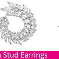 Classic Green AAA Cubic Zirconia Stud Earrings Round Crystal Girl Ear Studs For Women Multicolor Fashion Jewelry brincos AE176