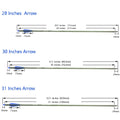 Archery 28/30/31 Inch Pure Carbon Arrows ID6.2mm Spine - View 2 | SAMAG