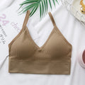 Women's Crop Top Ribbed Tube Top U-Back Comfort Bra Streetwear Camis Sexy Lingerie Seamless Underwear Sports Tank Bralette M-XL
