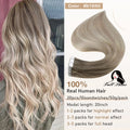 Full Shine Tape In Hair Extensions Human Hair 100% Remy Natural Human Hair Seamless Skin Weft Seamless Color Glue For Women