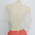Women Triangle Shawl With Seashell Sexy Bikini Cover Up Sunscreen Nets Skirt Mesh Tunic Pareo Beachwear