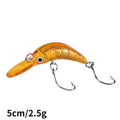 Mini Minnow Wobblers Triangle Hooks Fish Popper Bass | SAMAG