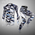 Men's Thermal Underwear Set MMA Tactics Fitness Leggings Base Compression Sports Suit Underwear Long Johns Men Clothing Brand