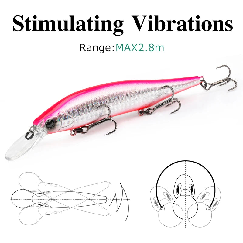 TSURINOYA 115mm 17.2g Suspending Minnow Fishing Lure - View 5 | SAMAG