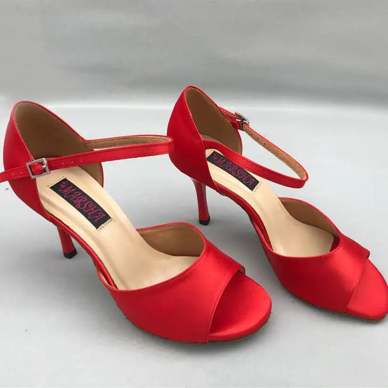 Fashion  latin dance shoes salsa shoes tango shoes  Bridal Shoes for women 6205B-R shipping free low heel high heel available