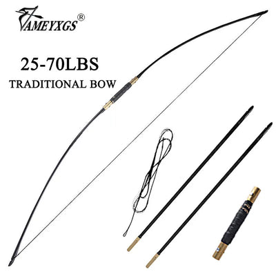 64" Archery Traditional Bow 20 - 120lbs Split Longbow | SAMAG