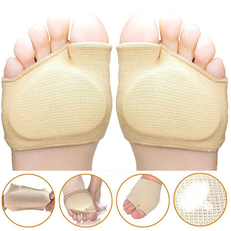 Silicone Gel Insoles for Shoes Metatarsal Forefoot Insert Pad for Women Men Foot Cushion Pads For Hallux Valgus Corrector Socks