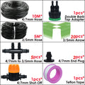 KESLA Garden Automatic Watering Irrigation Kit Elbow Emitter Drip System 4/7MM to 3/5MM Hose for Bonsai Potted Flower Greenhouse