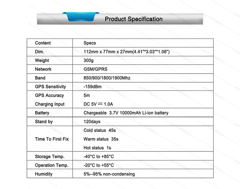 Car GPS Tracker TK915 GPS Locator 10000mAh Magnet Waterproof IP65 GPS Car Tracker Tamper Alert LIFETIME FREE APP PK TKSTAR TK905