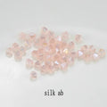 Buy 1 And Get 1 Free 4mm Shiny Crystal Beads Bicone Beads Glass Beads Loose Spacer Beads for bracelet DIY Jewelry Making  200pcs