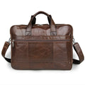 LACHIOUR Genuine Leather Men Bag Vintage Totes Handbags Brand Fashion Male Messenger Bags Briefcase Men's Travel Shoulder Bags