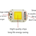 1-20PCS LED COB Hight Power 50W AC 220V Red Blue Green Lamp Chip Smart IC Fit For DIY Driverless Integrated Driver Flood Light