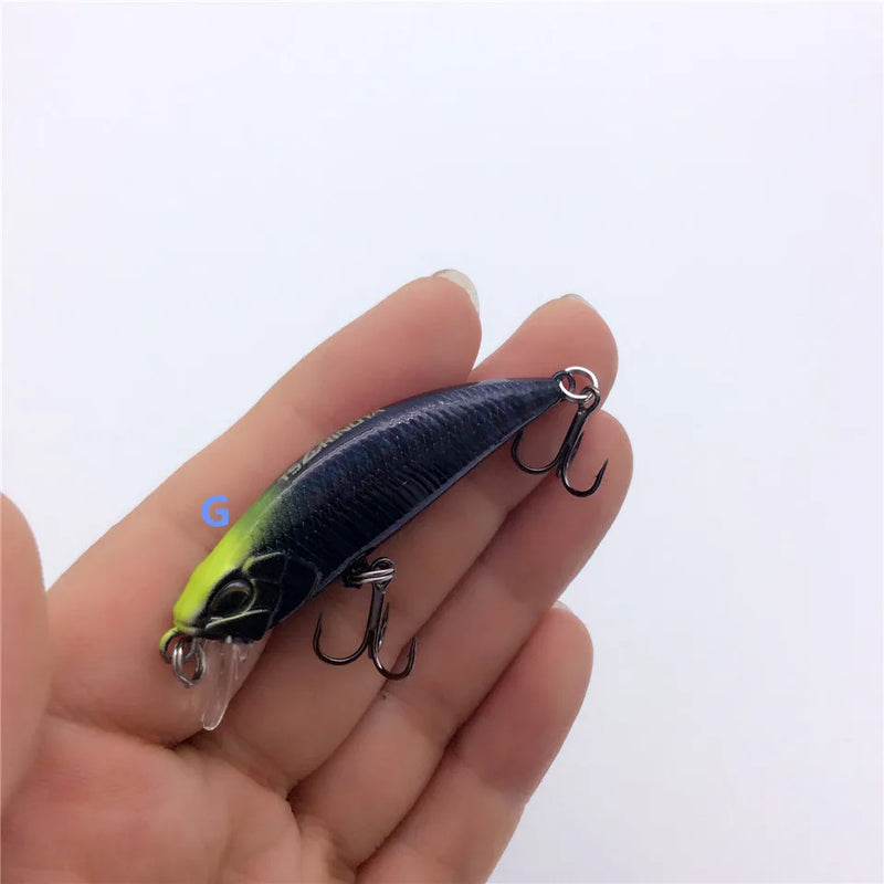 Tsurinoya 4PC 50mm 5g Sinking Minnow Artificial Bait for Trout Bass Fishing Wobbler Laser Hard Long Cast Fishing Lure DW63