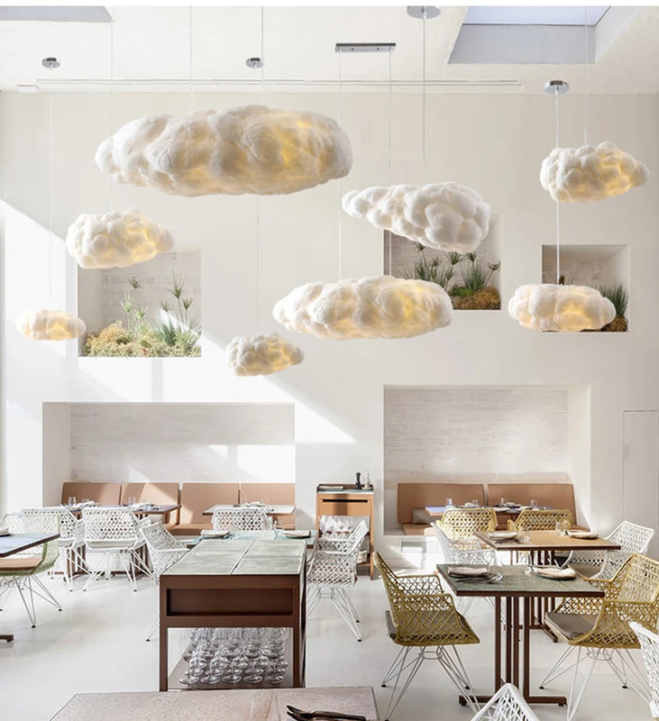 Modern Floating Cloud Led Pendant Light Living Dining Room Chandelier Lighting Bedroom Lampara Restaurant Hanging Lamp Luminaire