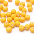 OlingArt Rubber Glass Beads High 6MM Quality 100PCS/Lot Candy Color Neon Matte Loose Handmade DIY Jewelry Making Bracelet
