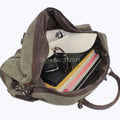 Vintage military Canvas Leather men travel bags Carry on Luggage bags Men Duffel bags travel tote large weekend Bag Overnight