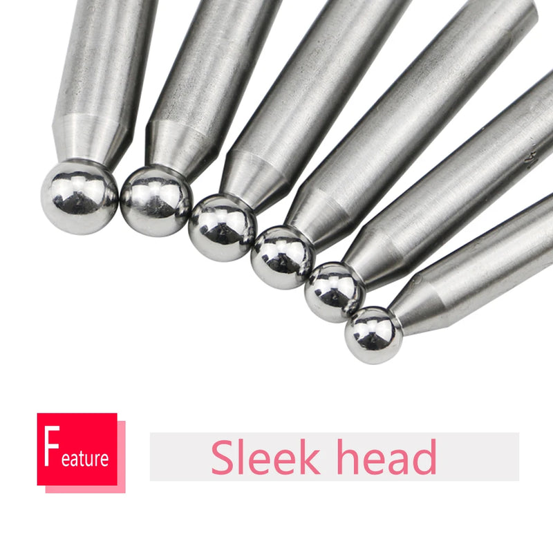 PHYHOO High Quality Round Head Punching Drill Gold Silver Copper Bells Jewelry Making Tools