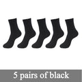 New Bamboo Fiber Men Socks Classic Deodorant Business Brand Crew Socks Men High Quality Casual Compression Socks 5pairs / lot