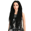 Magic Synthetic Lace Wig Wave Wigs Omber Blonde Wig High Temperature Fiber Curly Hair Wigs For Women Cosplay Lace Front Wig
