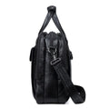 Fashion Genuine Leather Men A4 Office Bag Handbag Business Casual Men's Travel Bag 15.6" Laptop Shoulder Bags Tote Briefcase