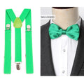 Suspenders Bow Tie Set Men Fashion Suspensorio for Man Boy Women Bowtie Braces Trousers Tirantes Wedding - Visuel 7 | SAMAG