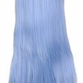 QQXCAIW Women Men Long Straight Cosplay Wig Party Light Blue 40'' 100 Cm Heat Resistant Synthetic Hair Wigs