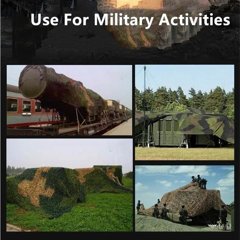 4x5m 2x3m Camouflage Net Camo Netting Army Nets Shade Mesh Hunting Garden Car Outdoor Camping Sun Shelter Tent