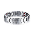 Black Bracelet Men Hand Chain Waterproof Health Germanium Magnetic Therapy Bracelet Male Benefits Stainless Steel Bracelets Mens
